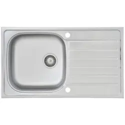 Spüle Respekta Edelstahl Bxt: 86x50 cm