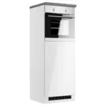 M&ouml;belix Herdumbauschrank Monza B: 60 cm Wei&szlig;/Grau