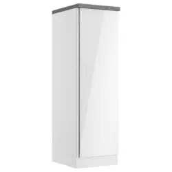 Apothekenschrank Monza B: 50 Cm Wei&szlig;/grau 3 Ablagen