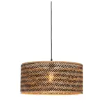 Möbelix Hängeleuchte Java Naturfarben/schwarz D: 50 Cm