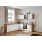 Möbelix Einbauküche Eckküche Möbelix Meran Ohne Geräte 240x240 Cm Weiß/eiche Dekor