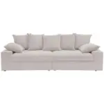 M&ouml;belix 4-Sitzer-Sofa Sassari Silberfarben