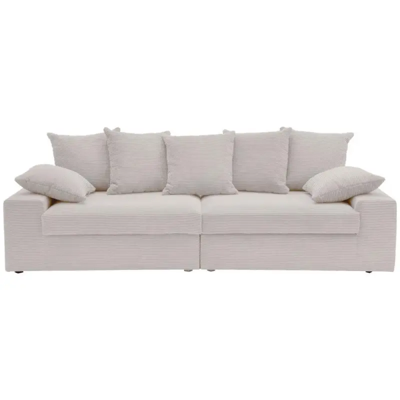 4-Sitzer-Sofa Sassari Silberfarben