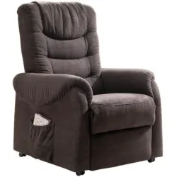 Fernsehsessel Nino Dunkelbraun B: 76 Cm