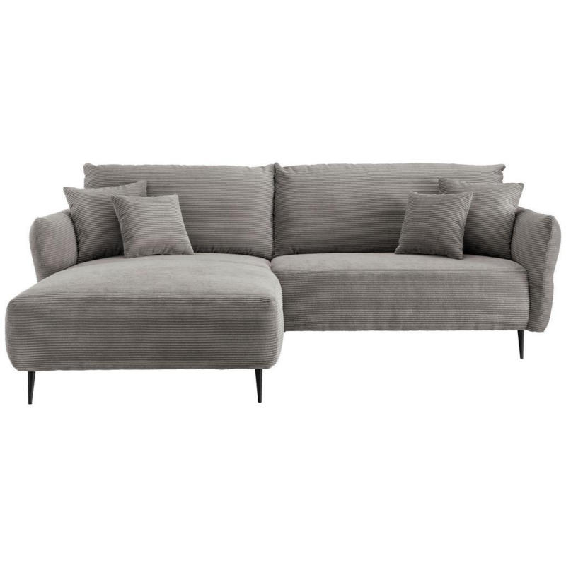 Ecksofa Vanilla Graubraun S: 178/264-302 Cm