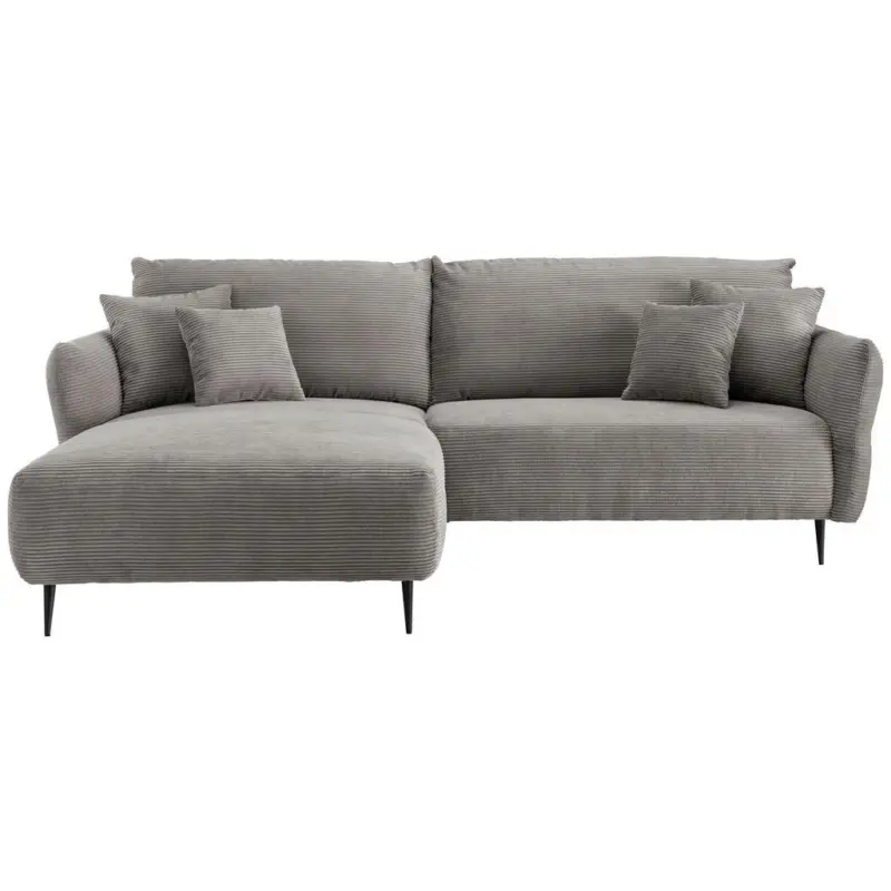 Ecksofa Vanilla Graubraun S: 178/264-302 Cm