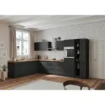 Möbelix Einbauküche Eckküche Möbelix Meran Ohne Geräte 240x360 Cm Grau/eiche Dekor