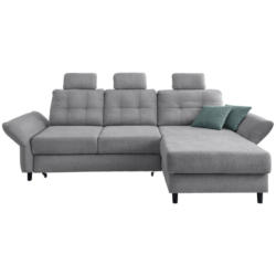 Ecksofa Brizzini Silberfarben S: 250-280/176 cm