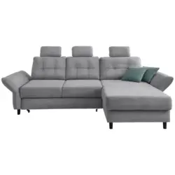 Ecksofa Brizzini Silberfarben S: 250-280/176 Cm