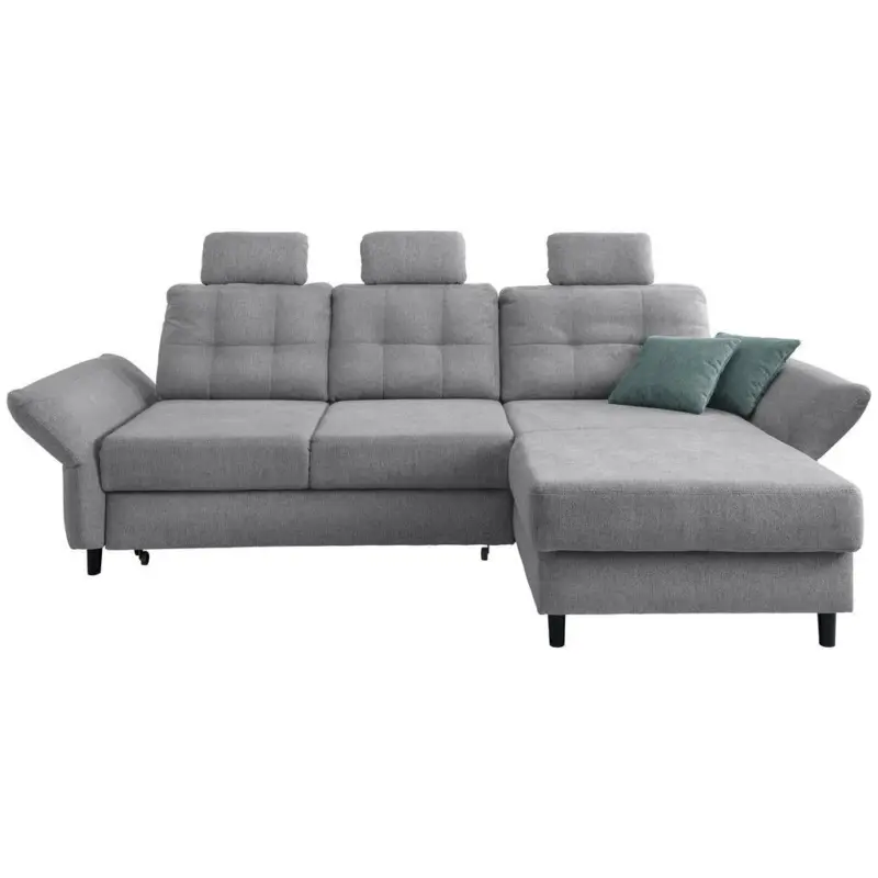 Ecksofa Brizzini Silberfarben S: 250-280/176 Cm