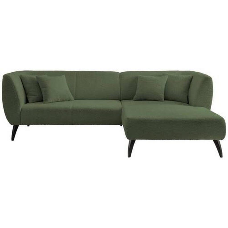 Ecksofa Colori Dunkelgrün S: 264/160 Cm