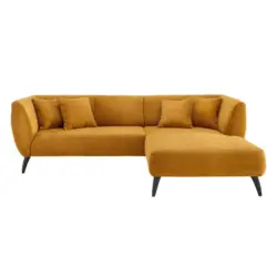 Ecksofa Colori Goldfarben S: 264/160 Cm
