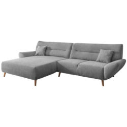 Ecksofa Drago Silberfarben S: 166/290 cm