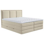 Möbelix Boxspringbett Swing Webstoff Beige 200x200 cm