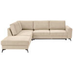 Möbelix Ecksofa mit Schlaffunktion Adesso Beige Chenille