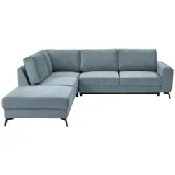 Ecksofa mit Schlaffunktion Adesso Hellblau Chenille