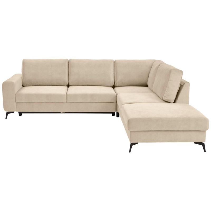 Ecksofa mit Schlaffunktion Adesso Beige Chenille