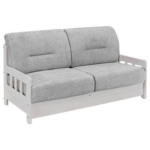 Möbelix Schlafsofa Camino Weiß/Grau B: 154 cm