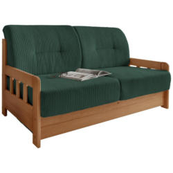 Schlafsofa Camino Dunkelgrün/Honig B: 154 cm