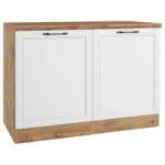 Möbelix Spülenunterschrank Meran B: 120 Cm Weiß/eiche Dekor