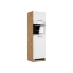 M&ouml;belix Ger&auml;teumbauschrank Meran B: 60 Cm Wei&szlig;/eiche Dekor