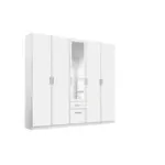 Möbelix Drehtürenschrank Mit Spiegel B: 226 Cm Bingen Weiß