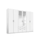 Möbelix Drehtürenschrank Mit Spiegel 271 cm Bingen Weiß