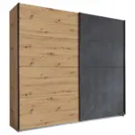 Möbelix Schwebetürenschrank B: 226 cm Tampa Eiche Dekor/Anthrazit