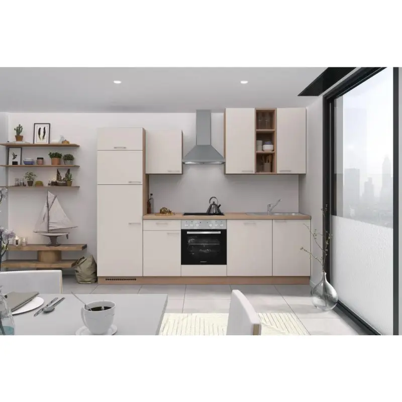 Küchenzeile Win Mit Geräten B: 280 Cm Weiß