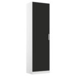 Möbelix Drehtürenschrank 47 cm Berlin Weiß/Grau
