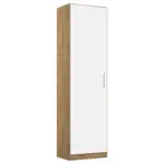 Möbelix Drehtürenschrank 47 Cm Berlin Eiche Dekor/weiß