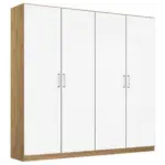 Möbelix Drehtürenschrank 181 Cm Berlin Eiche Dekor/weiß