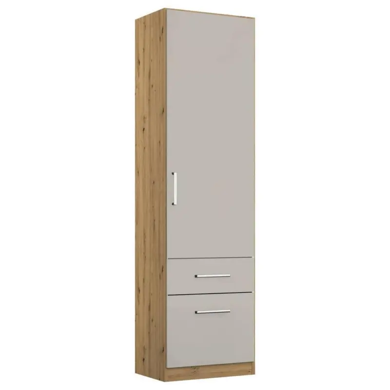 Drehtürenschrank 47 cm Berlin Eiche Dekor/Hellgrau