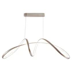 Hängeleuchte 5050/S H: 120 cm Silberfarben