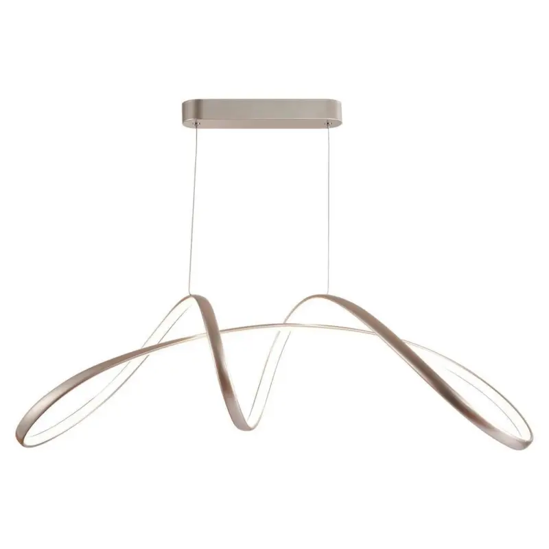 Hängeleuchte 5050/S H: 120 cm Silberfarben