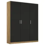 Möbelix Drehtürenschrank Berlin Eiche Artisan;grau B: 136 cm