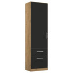 Möbelix Drehtürenschrank 47 Cm Berlin Eiche Dekor/grau