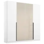 Möbelix Drehtürenschrank Artemix 181 Cm Weiß/champagnerfarben