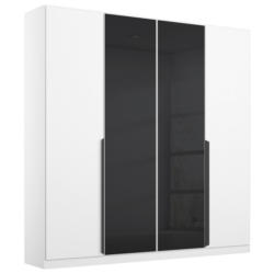 Drehtürenschrank Artemis 181 cm Anthrazit/Weiß