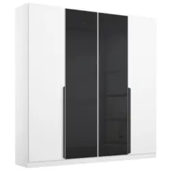 Drehtürenschrank Artemis 181 cm Anthrazit/Weiß