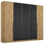 Möbelix Drehtürenschrank Artemis 225 Cm Anthrazit/eiche Dekor