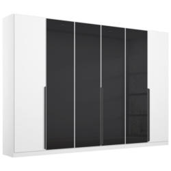 Drehtürenschrank Artemis 271 cm Anthrazit/Weiß