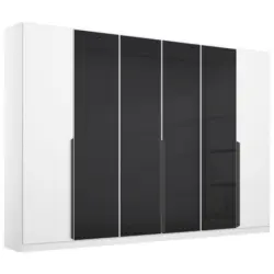 Drehtürenschrank Artemis 271 Cm Anthrazit/weiß