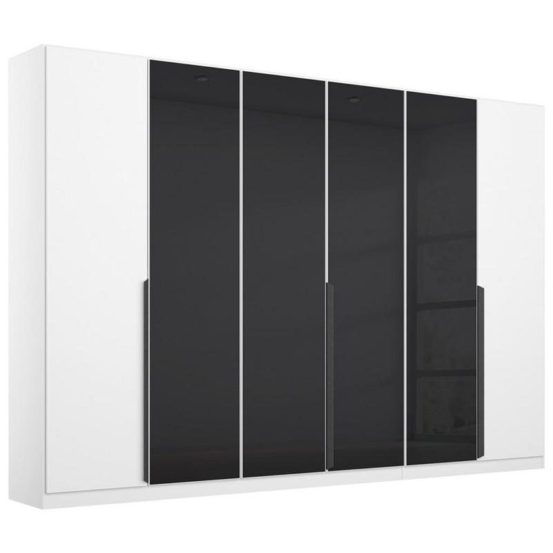 Drehtürenschrank Artemis 271 cm Anthrazit/Weiß