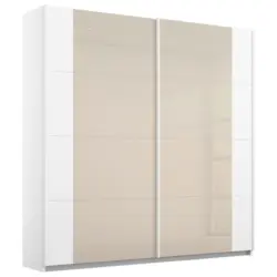 Schwebetürenschrank Artemis B: 181 Cm Weiß/champagner