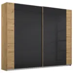M&ouml;belix Schwebet&uuml;renschrank Artemis B: 225cm Anthrazit/Eiche Dekor