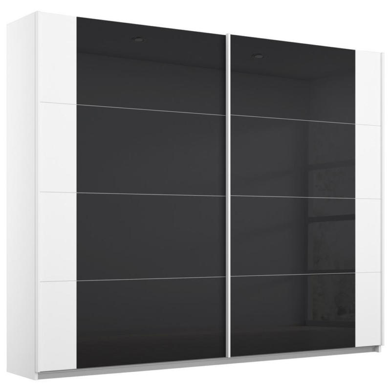 Schwebetürenschrank Artemis B: 226 Cm Anthrazit/weiß