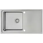 M&ouml;belix Sp&uuml;le Respekta Edelstahl Bxt: 86x50 cm