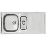 M&ouml;belix Sp&uuml;le Respekta Edelstahl Bxt: 100x50 cm