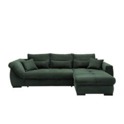 Ecksofa Federico Dunkelgrün S: 302/188 cm